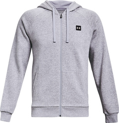 Bluza męska Under Armour Rival Fleece FZ Hoodie jasnoszara 1357111 011