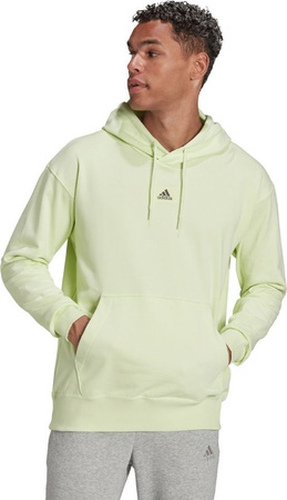 Bluza męska adidas Essentials FeelVivid Cotton Hoodie zielona HE4359