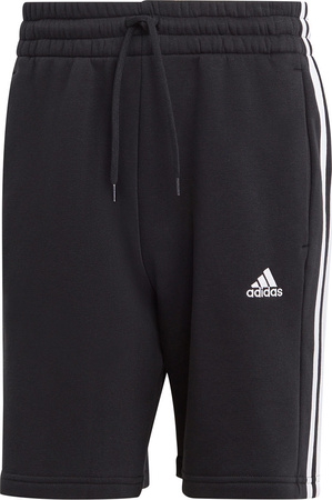 Spodenki męskie adidas Essentials Fleece 3-Stripes czarne IB4026