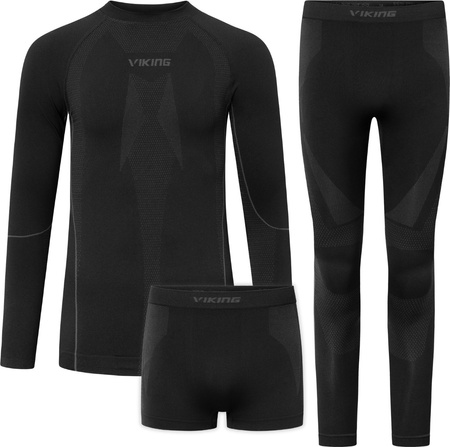 Bielizna termoaktywna męska Viking Eiger czarna 500-21-2080-09