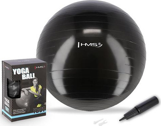 Piłka gimnastyczna fitness HMS yb01n 55cm czarna