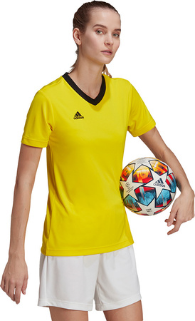 Koszulka damska adidas Entrada 22 Jersey żółta HI2125