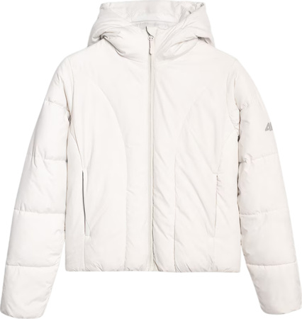 Kurtka damska puchowa 4F F0706 szara 4FRAW25TDJAF0706 27S