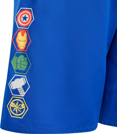 Spodenki szorty kąpielowe dla dzieci adidas x Marvel's Avengers niebieskie IT8616