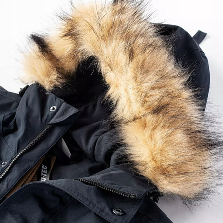 Męska kurtka parka płaszcz ocieplany membrana wodoodporna 10000mm Hi-tec Lassero granatowa rozmiar XXL