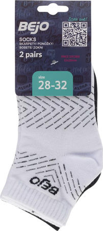 Dziecięce skarpety do kostki bawełniane Bejo Meias Jr 2 Pary rozmiar 33-35