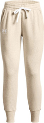 Spodnie damskie Under Armour Rival Fleece kremowe 1356416 783
