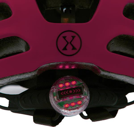 Kask na rower rolki hulajnogę zielony Nils Extreme mtw01 LED rozmiar XXS (42-48 cm)