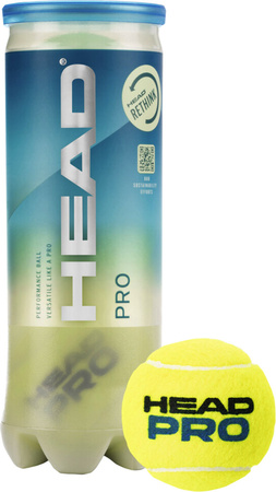 Piłki do tenisa ziemnego Head Pro 3szt