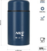 Termos obiadowy turystyczny ze stali nierdzewnej Nils Camp NC3802 niebieski 1000 ml