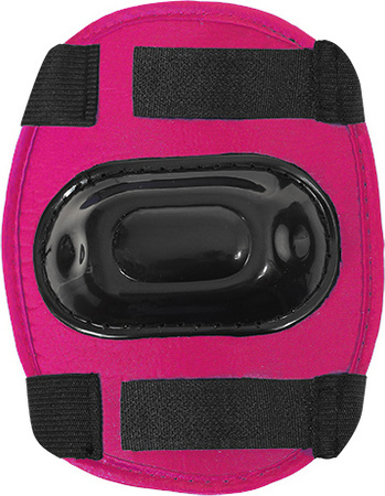 Zestaw ochraniaczy kolana łokcie nadgarstki na rolki, hulajnogę, deskorolkę Nils Extreme H108 rozmiar L ciemno-różowe