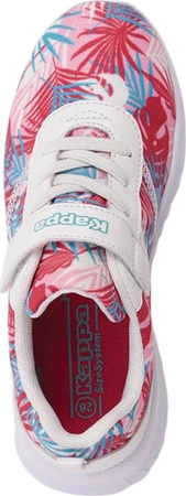 Buty sportowe szkolne miejskie dziecięce Kappa SEC PA Kids biało-różowe 260955PAK 1022