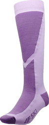 Skarpety narciarskie damskie 4F FNK F107 fioletowe 4FWAW23UFSOF107 52S