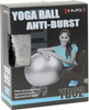 Piłka gimnastyczna fitness HMS yb02n 75cm anti-burst szara