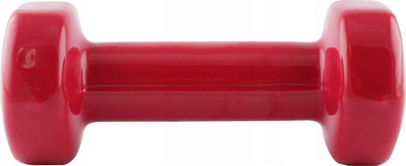 Ciężarek żeliwny hantla do ćwiczeń fitness pokryty winylem HMS 17023 2 kg