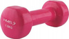 Ciężarek żeliwny hantla do ćwiczeń fitness pokryty winylem HMS 17023 1.5 kg