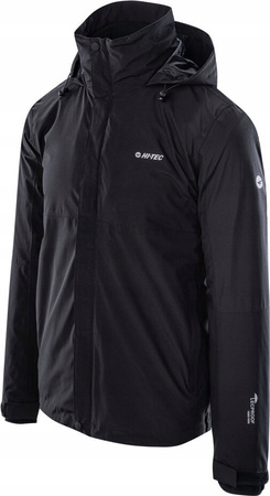 Męska kurtka ocieplana z podpinką polar membrana 10000mm wodoodporna Hi-tec Helmo 3w1 rozmiar XXL