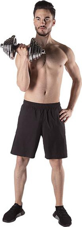 Sztangielki/sztanga prosta i łamana w walizce chrom HMS STC55 55KG