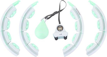 Zestaw hula hop z piłką grawitacyjną i licznikiem HMS hhw06 pas wyszczuplający br163