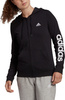 Bluza damska adidas Essentials Linear Ful zipp Hoodie czarna GL0791