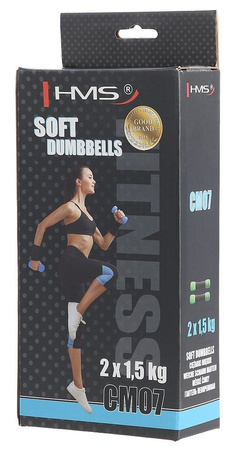 Ciężarki miękkie HMS CM07 2 x 1,5kg zielone