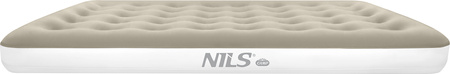 Materac welurowy dwuosobowy kempingowy Nils Camp NC2802 beżowy 191x137x22 cm