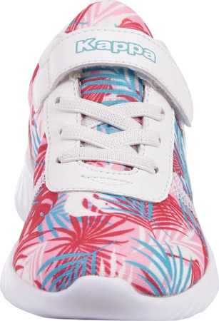 Buty sportowe szkolne miejskie dziecięce Kappa SEC PA Kids biało-różowe 260955PAK 1022
