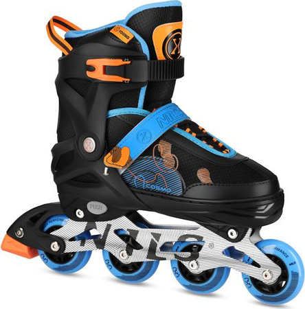 Łyżworolki rolki regulowane Nils Extreme Cosmo NA13808 niebieskie rozmiar L (38-41)