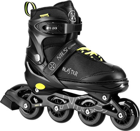 Łyżworolki rolki Blaster Nils Extreme NA18168A ABEC-7 czarne rozmiar L (39-42)