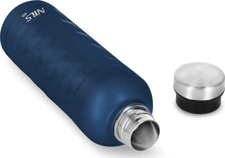 Butelka bidon turystyczny ze stali nierdzewnej Nils Camp NC3805 niebieski 750ML