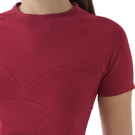 Koszulka damska 4F FNK F1737 burgund 4FRAW24TFTSF1737 60S
