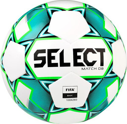 Piłka nożna Select Match DB FIFA 5 biało-zielona