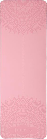 Mata do ćwiczeń jogi yogi fitness TPE HMS YM10 różowa 182x61x0.8 cm