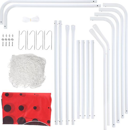 2w1 Bramka z siatką i panelem do celowania Nils BR240P 240x150cm