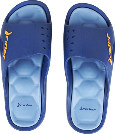 Klapki męskie Rider Bay XIV AD niebiesko-żółte 83632-AZ140