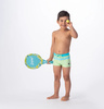Dziecięce bokserki kąpielowe Aquawave Tahu Kids paradise green/blue radiance rozmiar 134