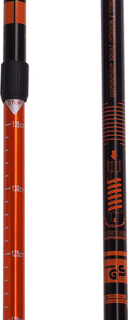 Kijki Nordic Walking Scout Bjorn pomarańczowy 3-częściowy