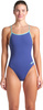 Damski Strój Kąpielowy Women's Swimsuit Lace Back Solid  dress blues rozmiar 42