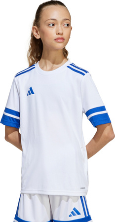 Koszulka dla dzieci adidas Squadra 25 biało-niebieska JJ0060