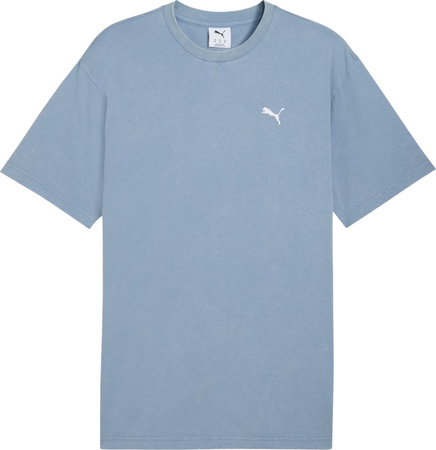 Koszulka męska Puma Ess Elevated Relaxed Wash Tee niebieska 688048 34