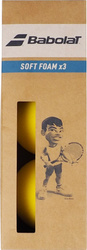 Piłki tenisowe juniorskie Babolat Soft Foam 3szt żółte 501058