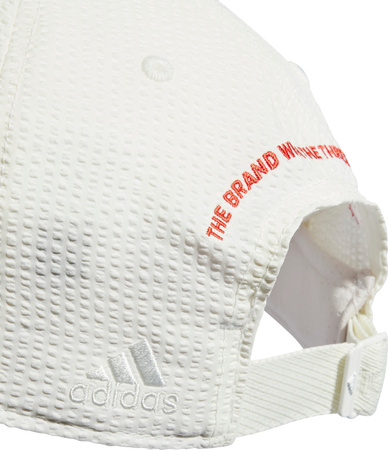 Czapka z daszkiem adidas Seersucker Dad biała IR7910