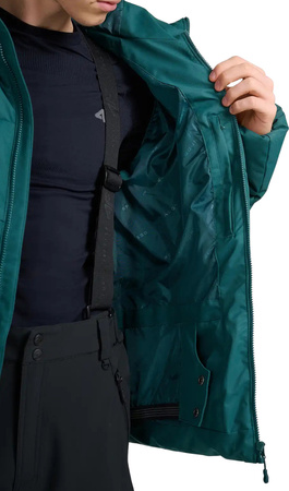 Kurtka narciarska męska 4F M0788 ciemna zieleń 4FWAW25TTJAM0788 40S