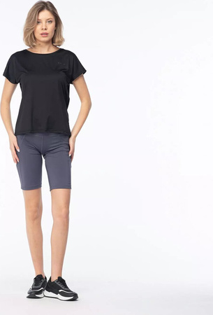 Damska koszulka z krótkim rękawem Hi-tec Lady Hine czarna rozmiar XL