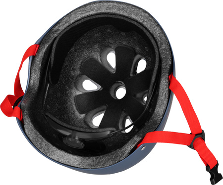 Dziecięcy kask rowerowy na rolki hulajnogę regulowany Nils Extreme MTW001-1 szaro-czerwony r M (55-58cm)