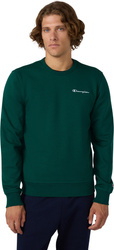 Bluza męska Champion Crewneck Sweatshirt zielona 221792 GS584