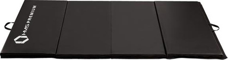 Materac gimnastyczny składany Hms Premium MGS01 2400x1200 mm czarny