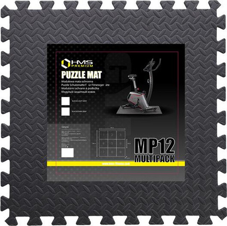 Mata puzzle 9 elementów 12mm HMS PREMIUM MP12 ciemno szara