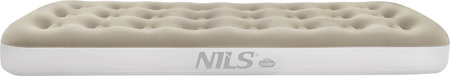 Materac welurowy jednoosobowy turystyczny kempingowy Nils Camp NC2801 beżowy 191x73x22 cm