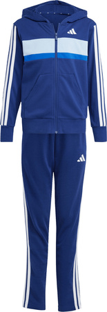 Dres dla dzieci adidas Seasonal Essentials Tiberio 3-Stripes French Terry granatowy JI6035